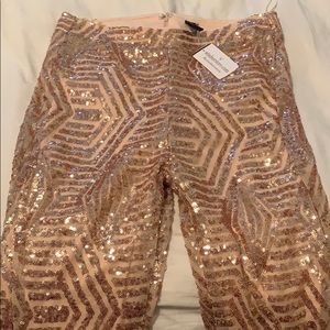 Windsor Rose Gold Rhinestone Pants